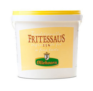 Fritsaus 25% oliehoorn geel Fritsaus 25% oliehoorn geel