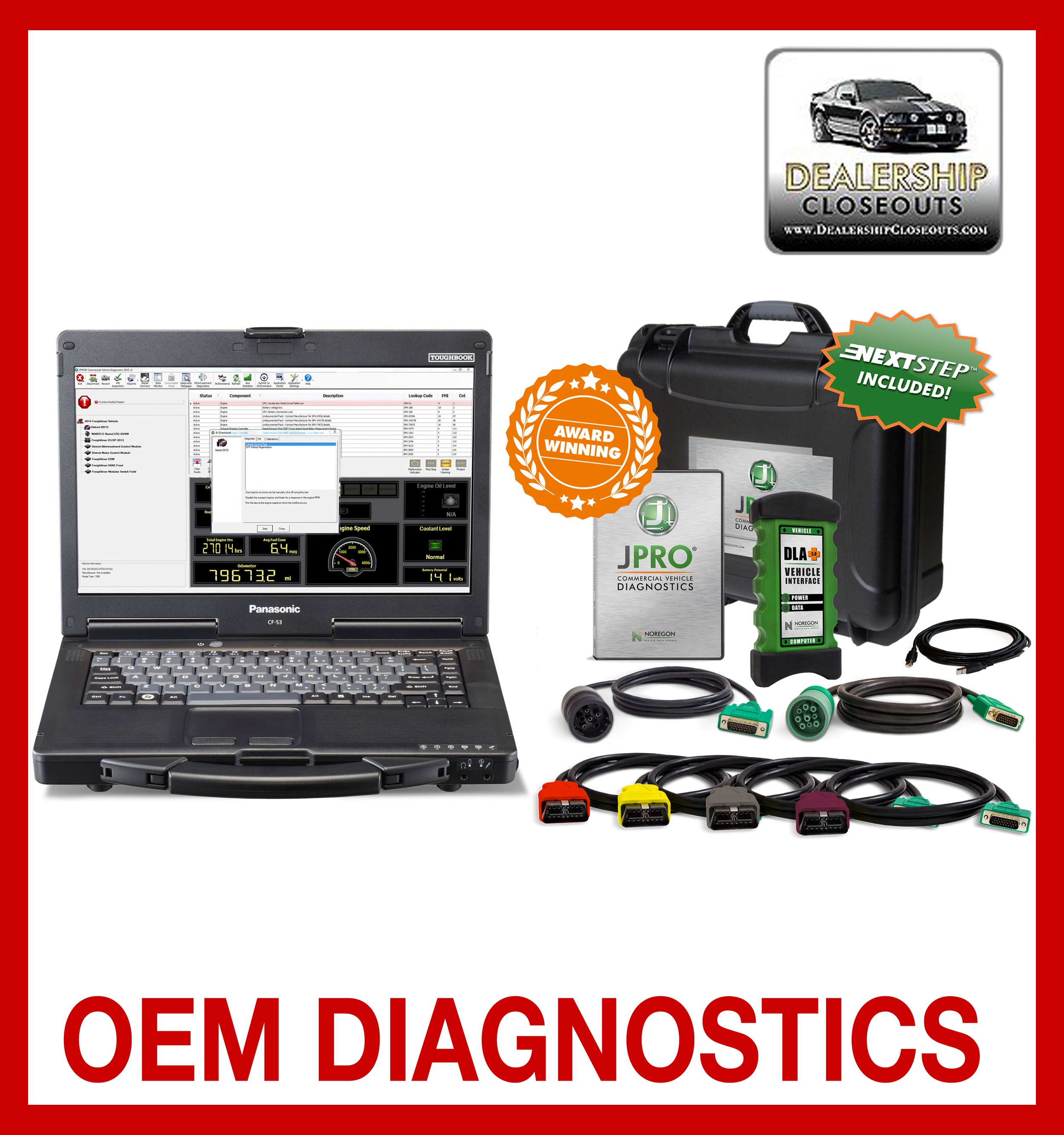 JPro Professional Diagnostic Toolbox with Next Step 00151