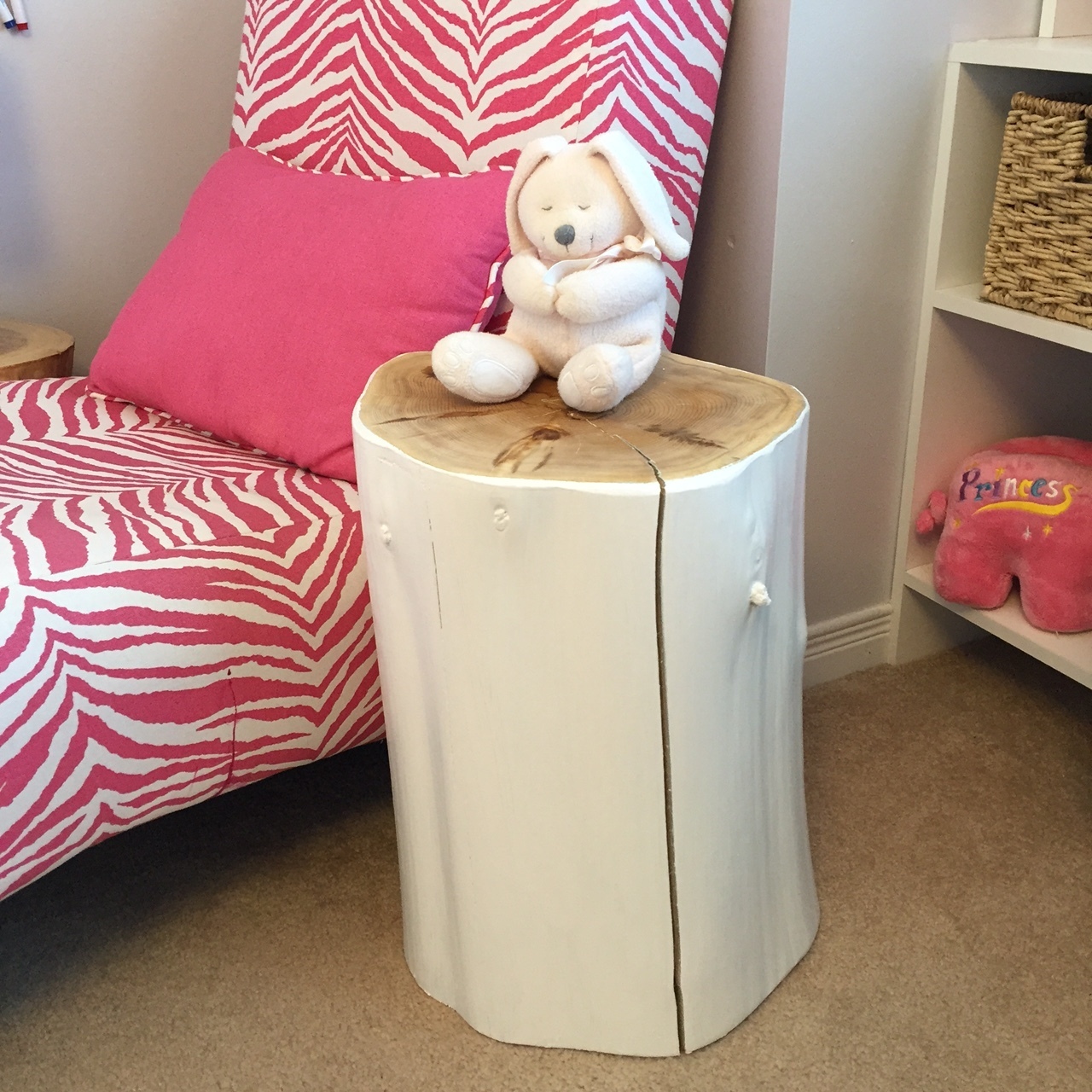 Stump Side Table , WHITE NURSERY COLLECTION