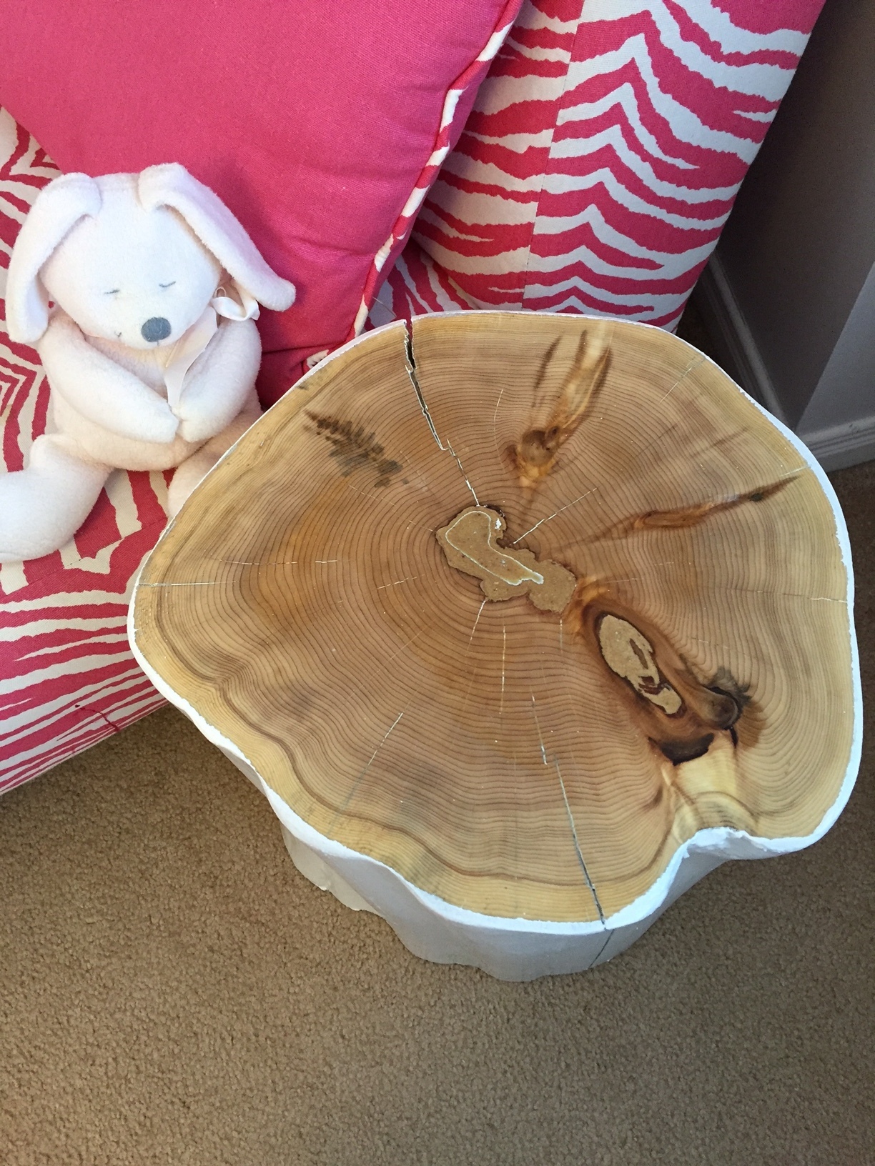 Stump Side Table , WHITE NURSERY COLLECTION