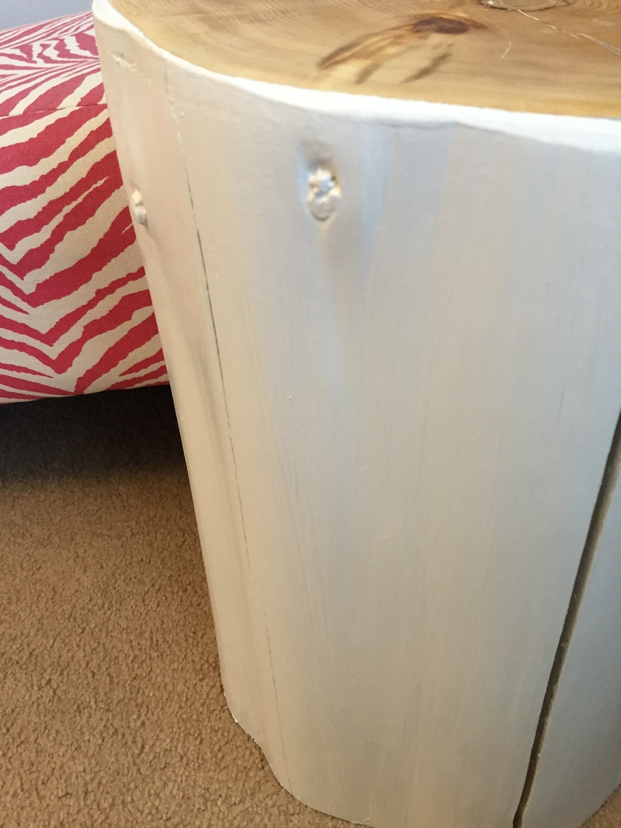 Stump Side Table , WHITE NURSERY COLLECTION