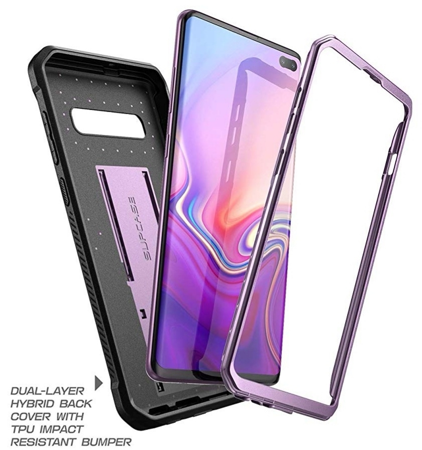 Case Protector Galaxy S10 Plus SX Supcase Armadura Negro