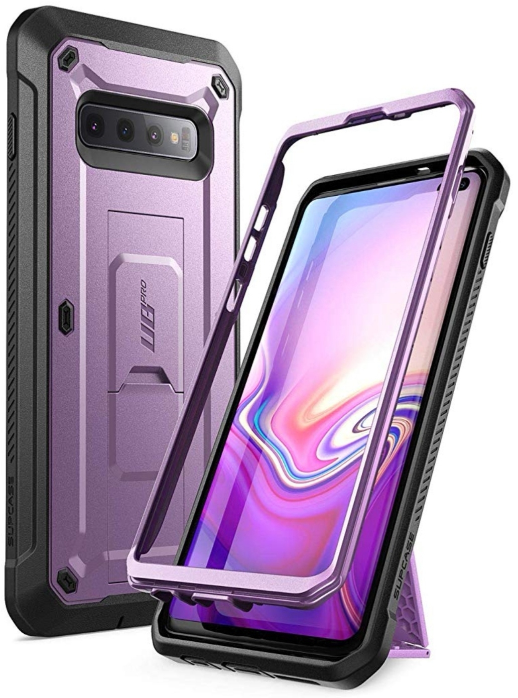 Case Protector Galaxy S10 Plus SX Supcase Armadura Negro