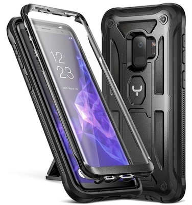 Case Funda Galaxy S9 Negros c/ parador vertical y horizontal Case Funda Galaxy S9 Negros c/ parador vertical y horizontal