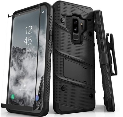 Case Funda Galaxy S9 Plus S9+ Z-bold c/ Vidrio Templado 9H Negros Case Funda Galaxy S9 Plus S9+ Z-bold c/ Vidrio Templado 9H Negros