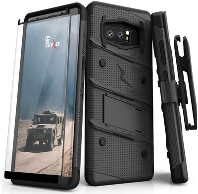 Case Funda Galaxy Note 8 Z-bold c/ Vidrio Templado Negro Total Case Funda Galaxy Note 8 Z-bold c/ Vidrio Templado Negro Total
