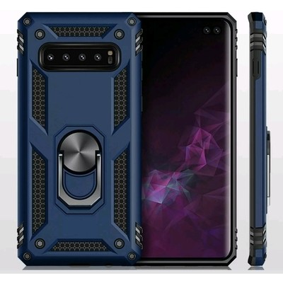 Case Galaxy S10 Plus Funda c/ Anillo Metal Soporte Giratorio Azul Antigolpes Case Galaxy S10 Plus Funda c/ Anillo Metal Soporte Giratorio Azul Antigolpes