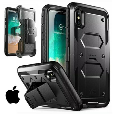 Case Iphone XS Carcasa 360 c/ Parante c/Mica c/ Gancho Extremo USA Negro Case Iphone XS Carcasa 360 c/ Parante c/Mica c/ Gancho Extremo USA Negro