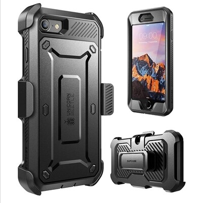 Case Iphone 8 Iphone 7 Funda 360 de Tapas c/ Mica c/ Gancho Case Iphone 8 Iphone 7 Funda 360 de Tapas c/ Mica c/ Gancho