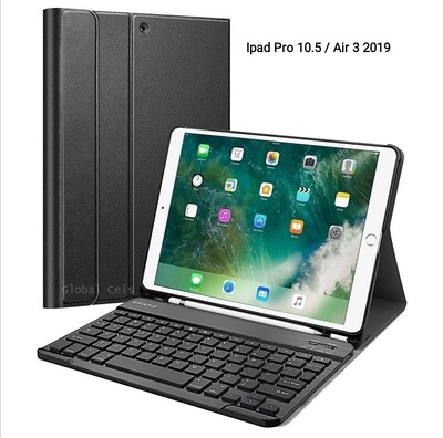 Case c/ Teclado Ipad Pro 10.5 2017 / Air 3ra Gen 2019 c/ Porta Lápiz Fintie USA Negro Case c/ Teclado Ipad Pro 10.5 2017 / Air 3ra Gen 2019 c/ Porta Lápiz Fintie USA Negro