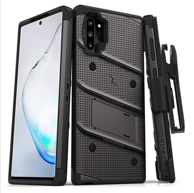 Case Galaxy Note 10+ / Note 10 Plus Recio c/ Gancho y Soporte Integrado Case Galaxy Note 10+ / Note 10 Plus Recio c/ Gancho y Soporte Integrado