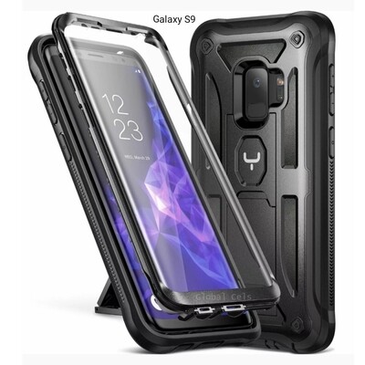 Case Funda Galaxy S9 Negros c/ parador vertical y horizontal Case Funda Galaxy S9 Negros c/ parador vertical y horizontal