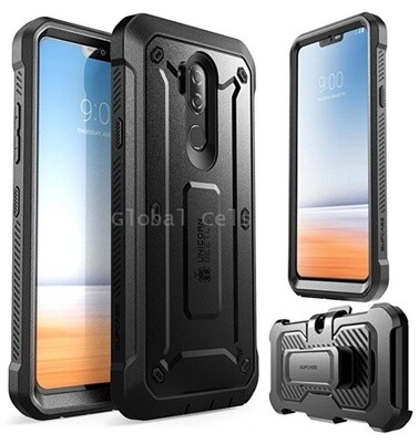 Case Funda LG G7 y LG G7 ThinQ Super Recio c/ Mica Protectora c/ Gancho para correa Case Funda LG G7 y LG G7 ThinQ Super Recio c/ Mica Protectora c/ Gancho para correa