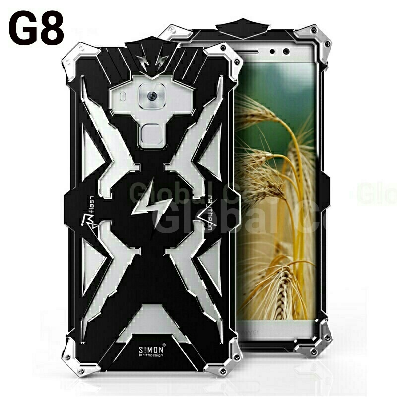 Case Funda Metal Huawei G8 G8 Rio G8 THOR Protector para caídas con pernos atornillables Armadura 00176