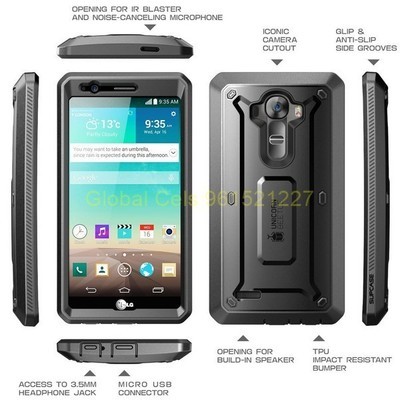 SUPCASE LG G4 con Gancho y Mica Incorporada con triple capa de Policarbonato SUPCASE LG G4 con Gancho y Mica Incorporada con triple capa de Policarbonato