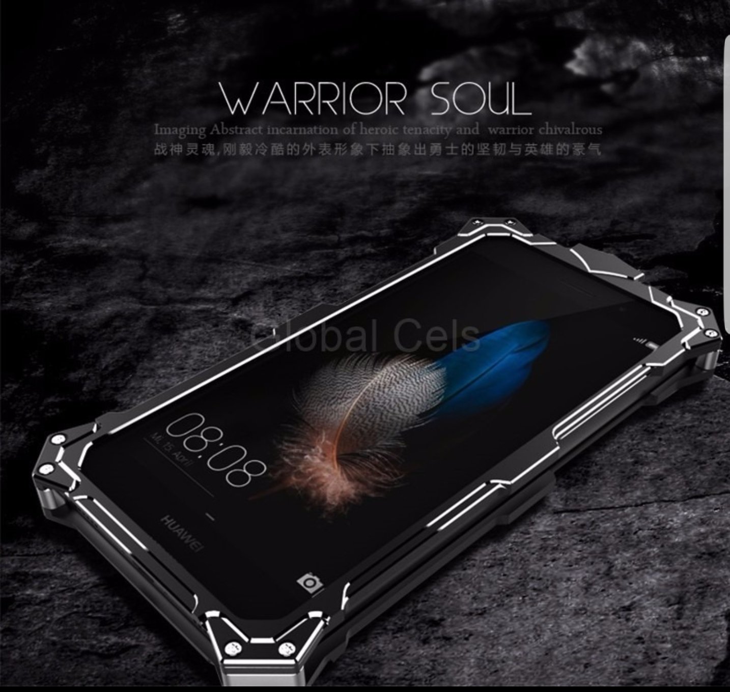 Case Huawei P8 Lite Funda de Metal con Pernos Thor