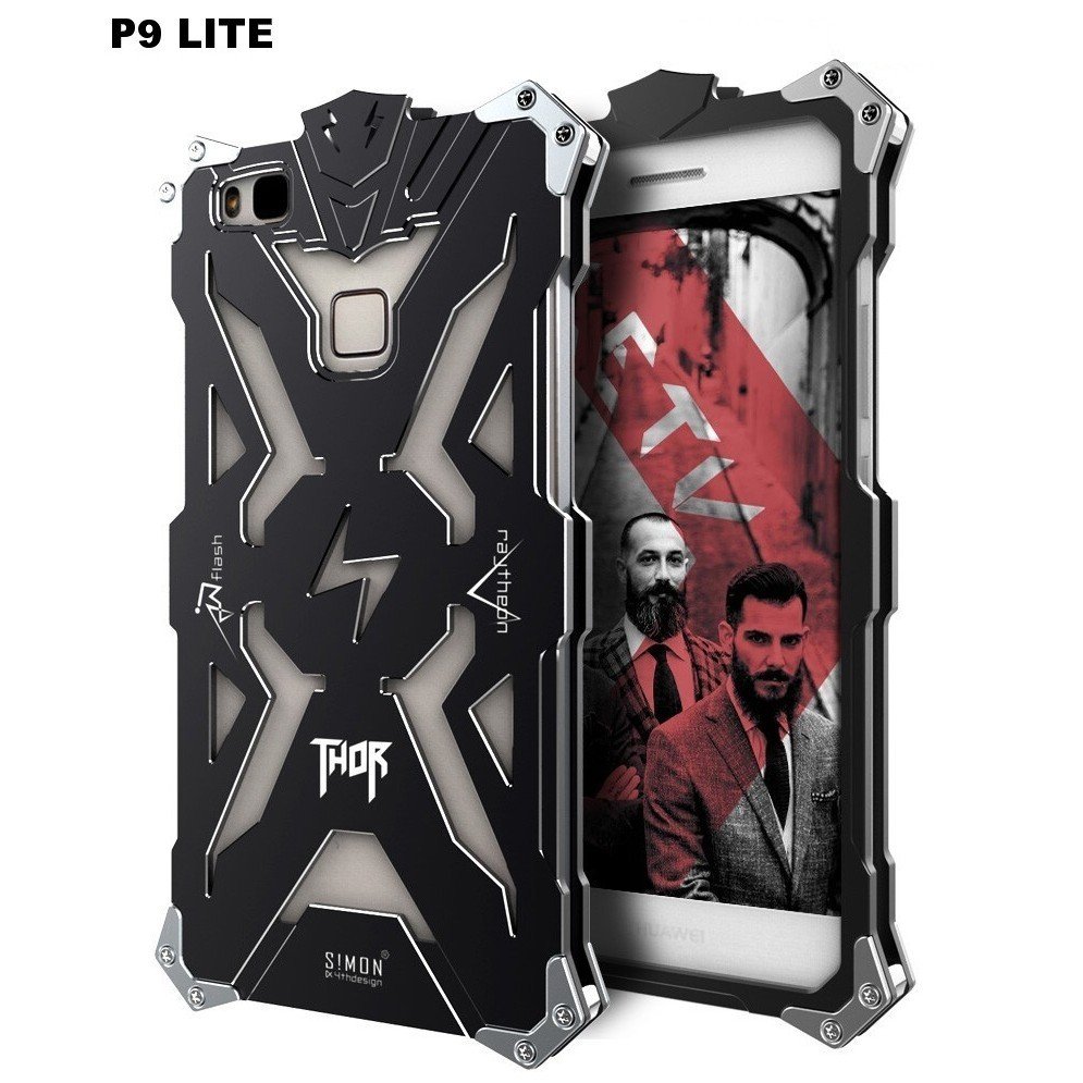Case Funda Huawei P9 Lite THOR Carcasas de Metal con pernos atornillables 00180