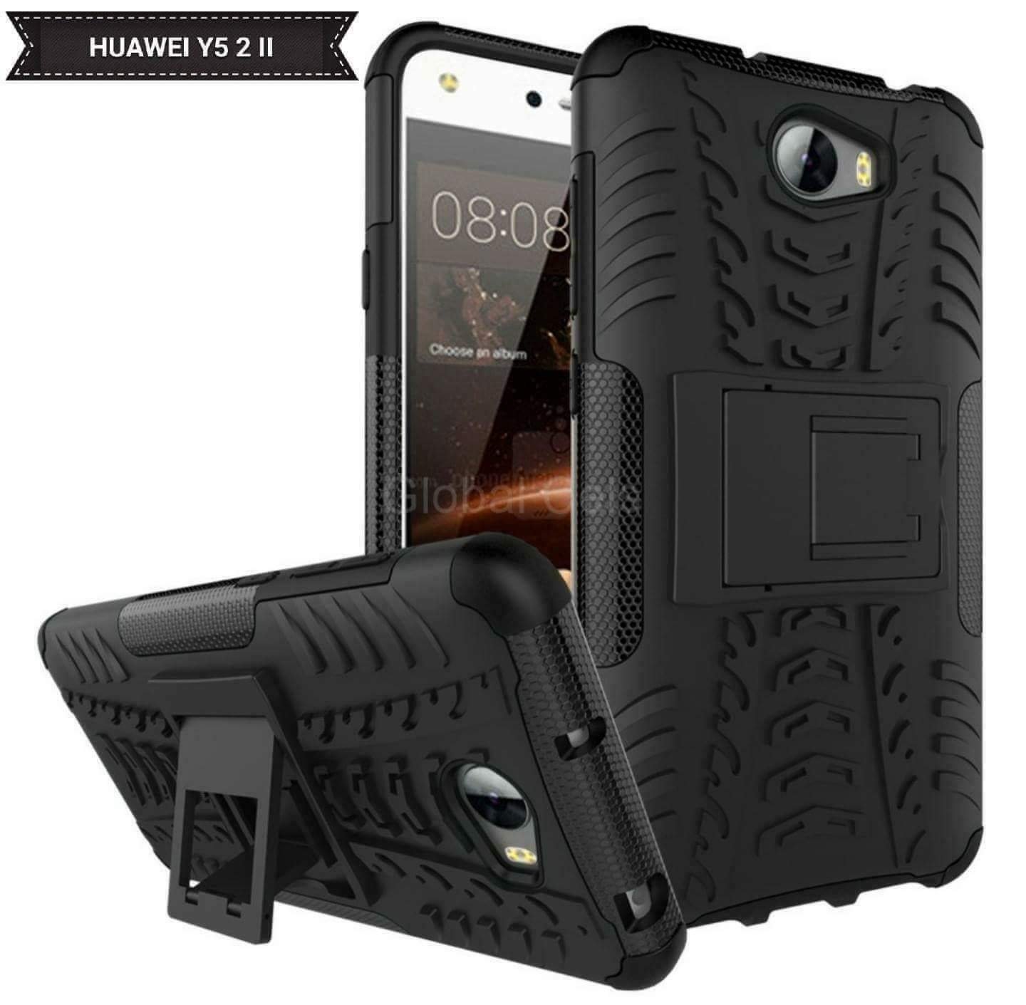 Case Huawei Y5 2 Y5 II Negro carcasa con Soporte Case Huawei Y5 2 Y5 II Negro carcasa con Soporte