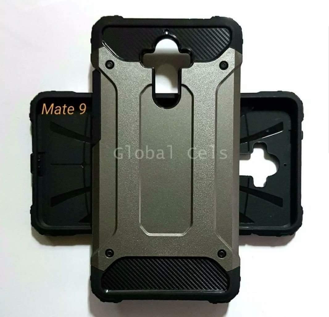 Case Huawei Mate 9 Recios de 2 partes AntiGolpes Gris y Rosado 00224