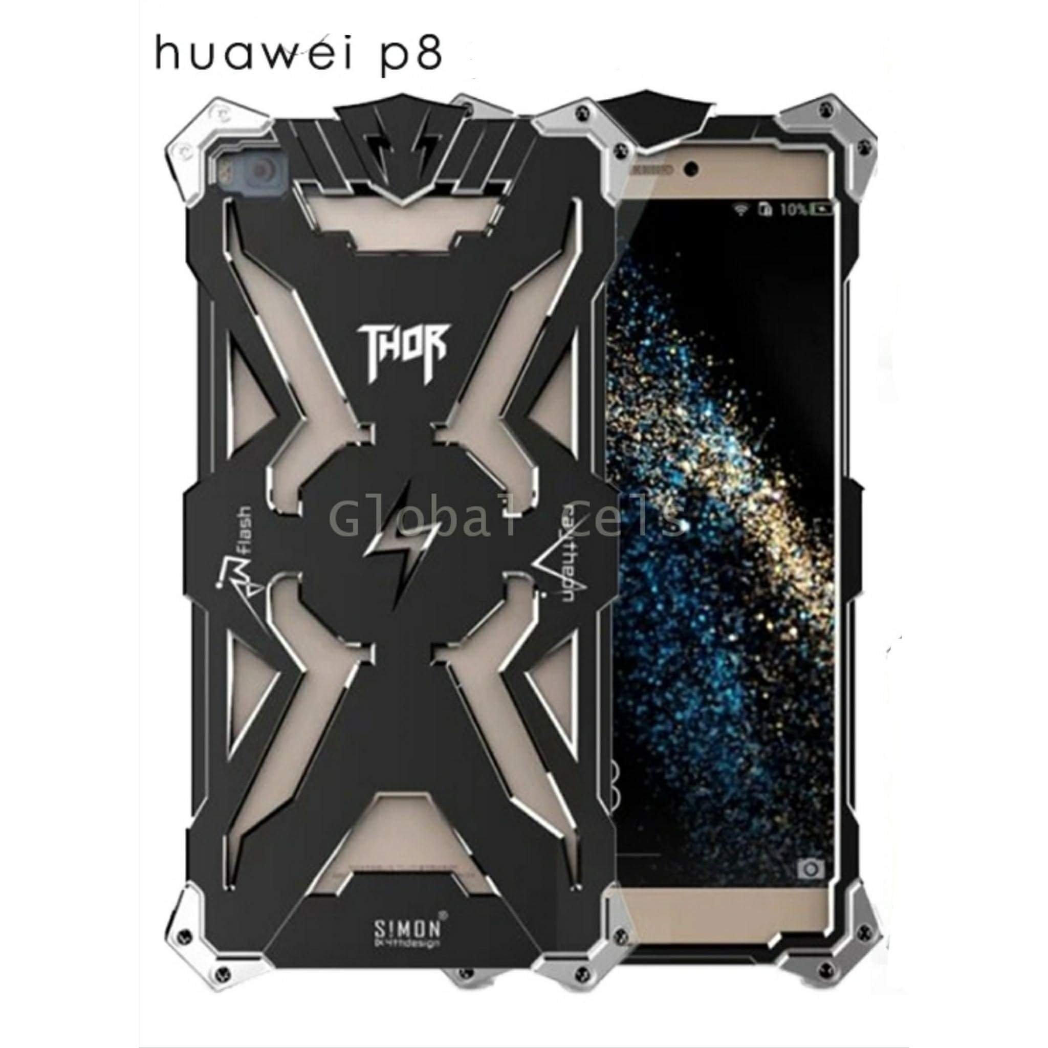 Carcasa Thor Huawei P8 Metal Protector con Pernos 00246