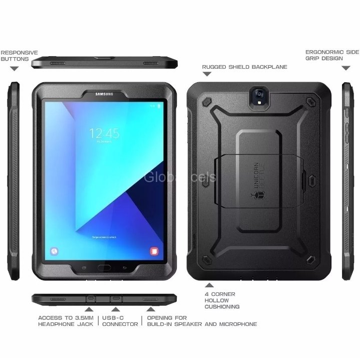 Case Galaxy Tab S3 de 9,7 Supcase Armadura con Parante