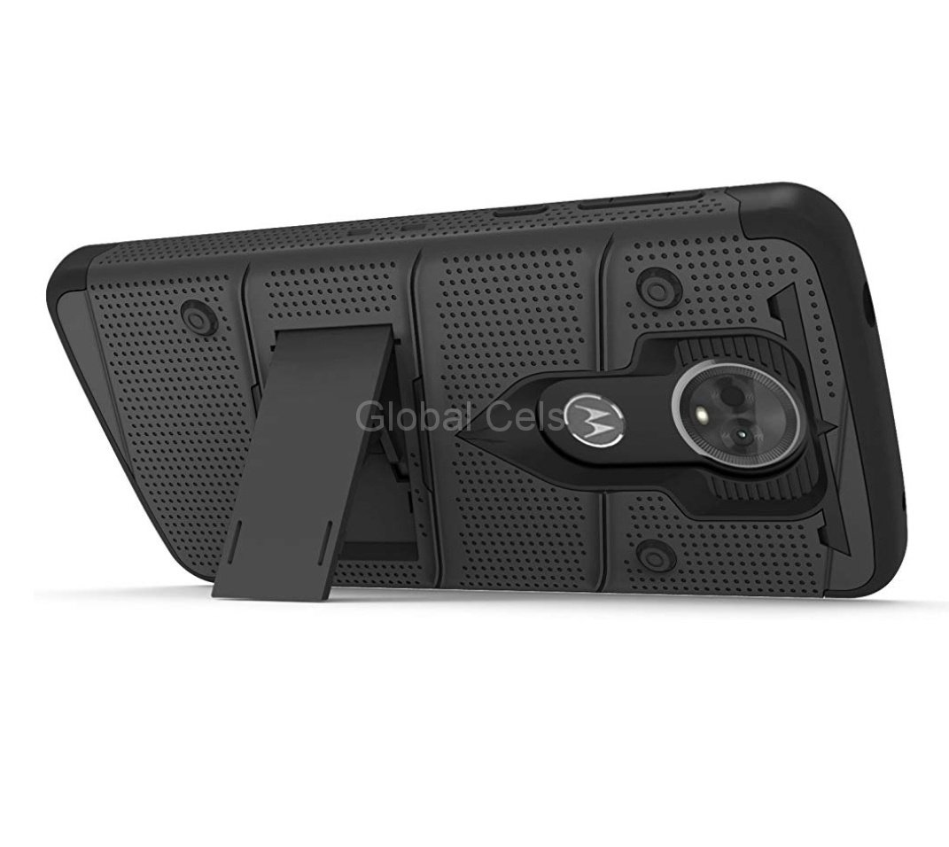 Case Moto E5 Plus c/ Vidrio Templado Negro Zizo