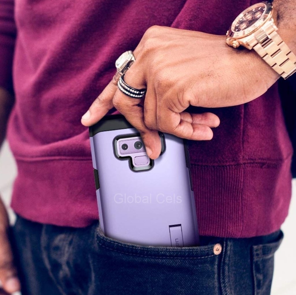 Case Galaxy Note 9 Morado Spigen 100% Originales