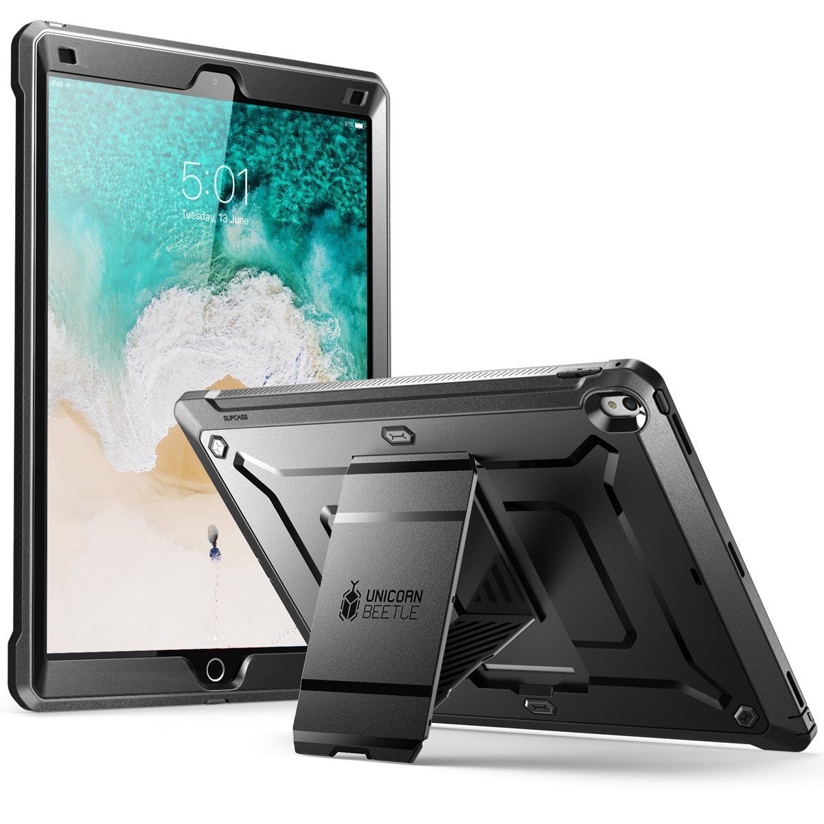 Case Ipad 9,7" Ipad 5 IPad 6 Ipad 2017 2018 Supcase color Negro 00338