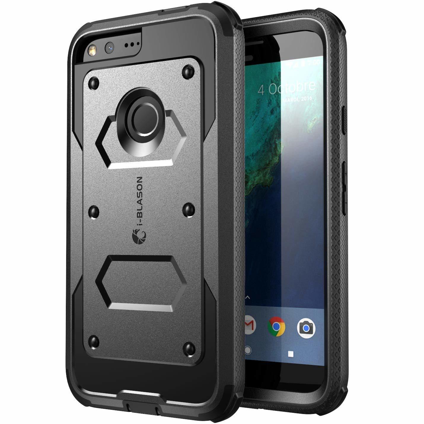 Case Google Pixel XL Funda 360 I-Blasón Armorbox Supcase c/ Gancho c/ Mica