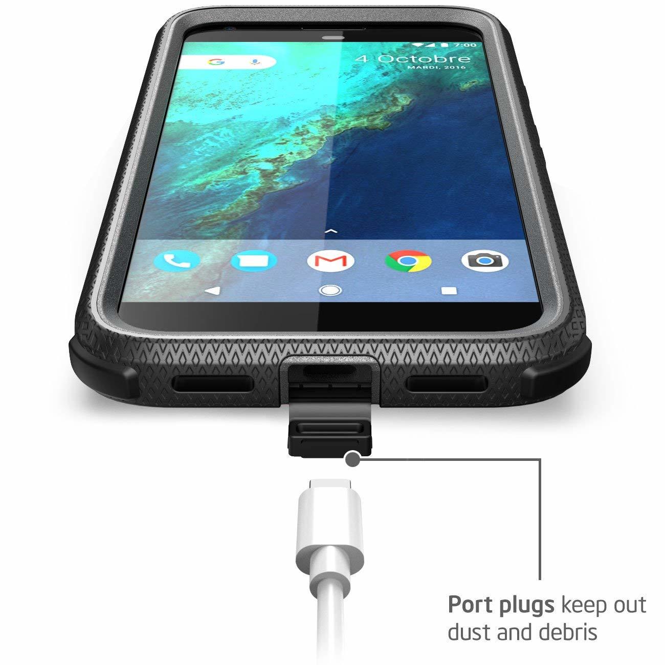 Case Google Pixel XL Funda 360 I-Blasón Armorbox Supcase c/ Gancho c/ Mica