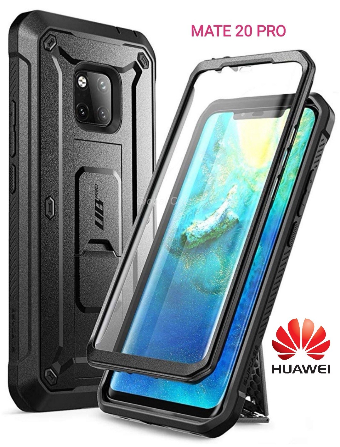 Case HUAWEI MATE 20 PRO c/ Parador Integrado Protección 360 cubre y protege todo el equipo 00357