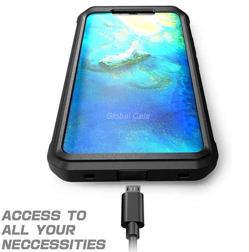 Case HUAWEI MATE 20 PRO c/ Parador Integrado Protección 360 cubre y protege todo el equipo