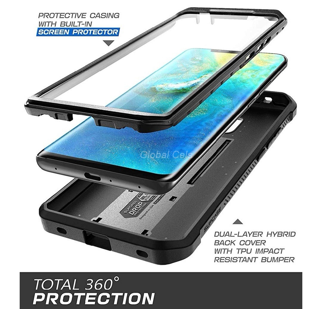 Case HUAWEI MATE 20 PRO c/ Parador Integrado Protección 360 cubre y protege todo el equipo