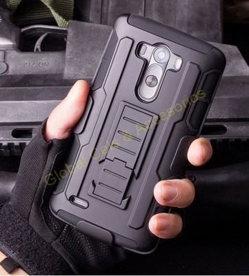 Estuche Holster Gorila LG G3 D855 con clip correa Gancho y parante inclinable Estuche Holster Gorila LG G3 D855 con clip correa Gancho y parante inclinable