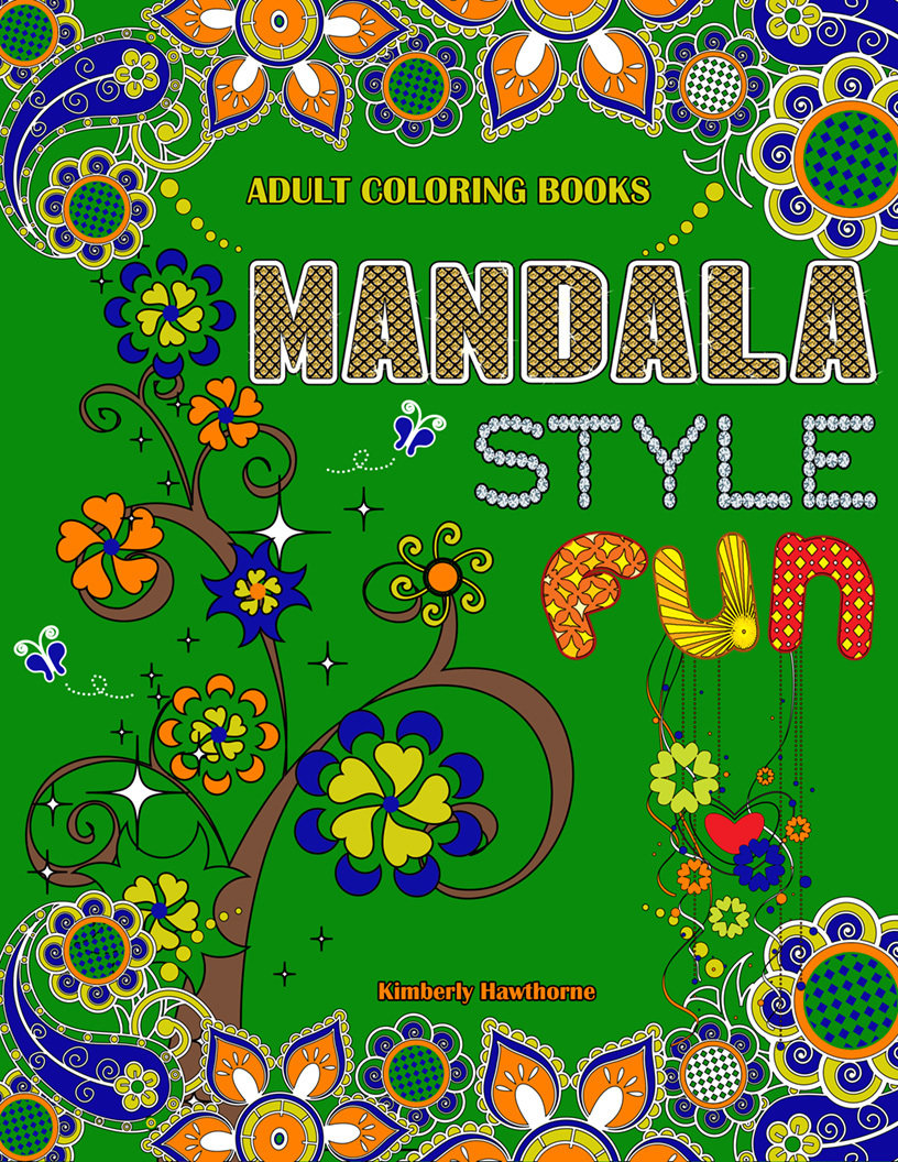 Mandala Style Fun Coloring Book for Adults Digital Download msf12017