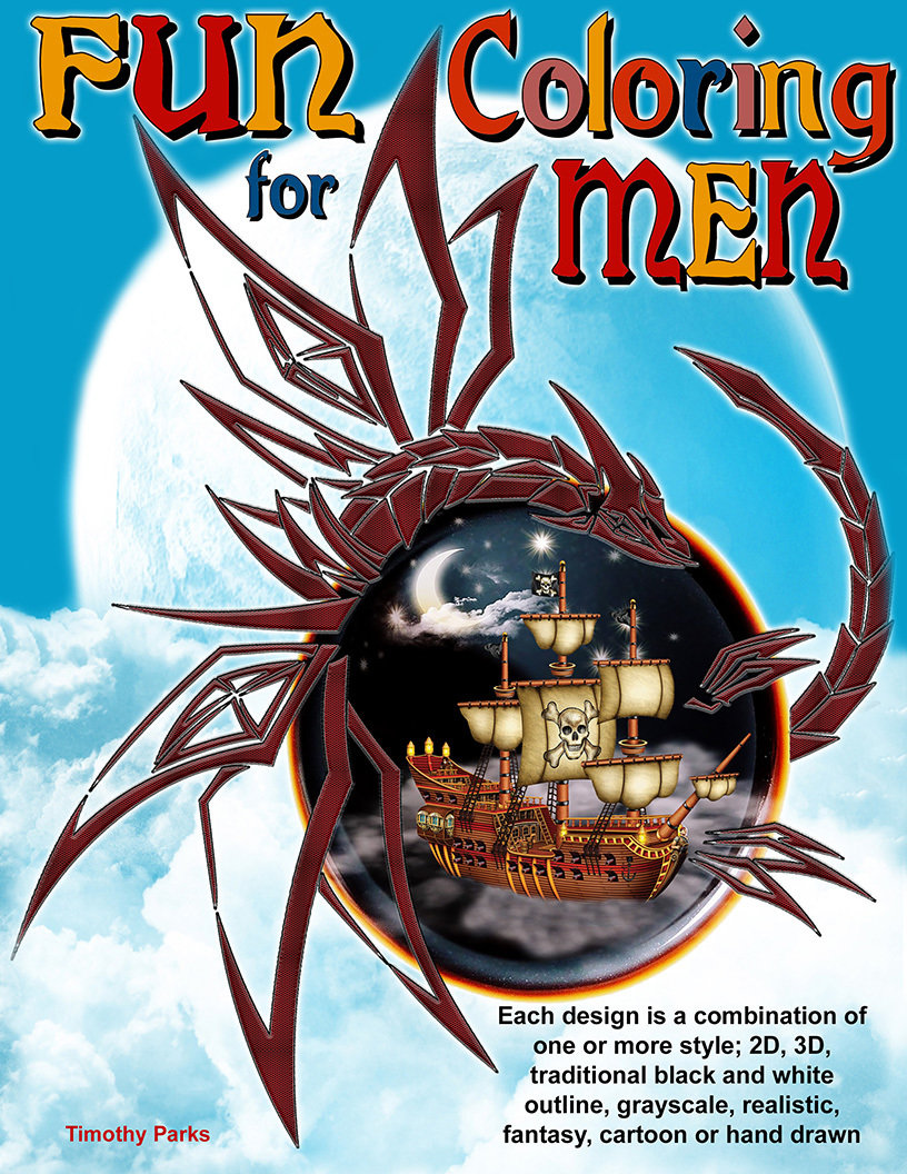 Fun Coloring for Men Digital Download tpfcm2017