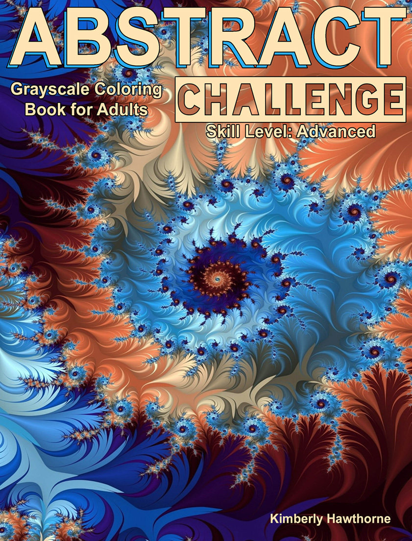 Abstract Challenge Coloring Book for Adults Digital Download khac2017
