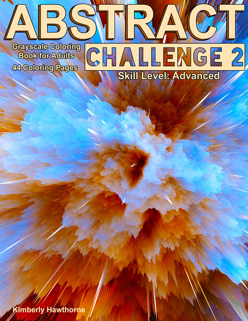 Abstract Challenge 2 Coloring Book for Adults Digital Download khac22017