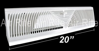 Baseboard Register 20" (White) REGBB20W