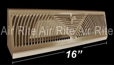 Baseboard Register 16" (Brown/Beige) REGBB16B