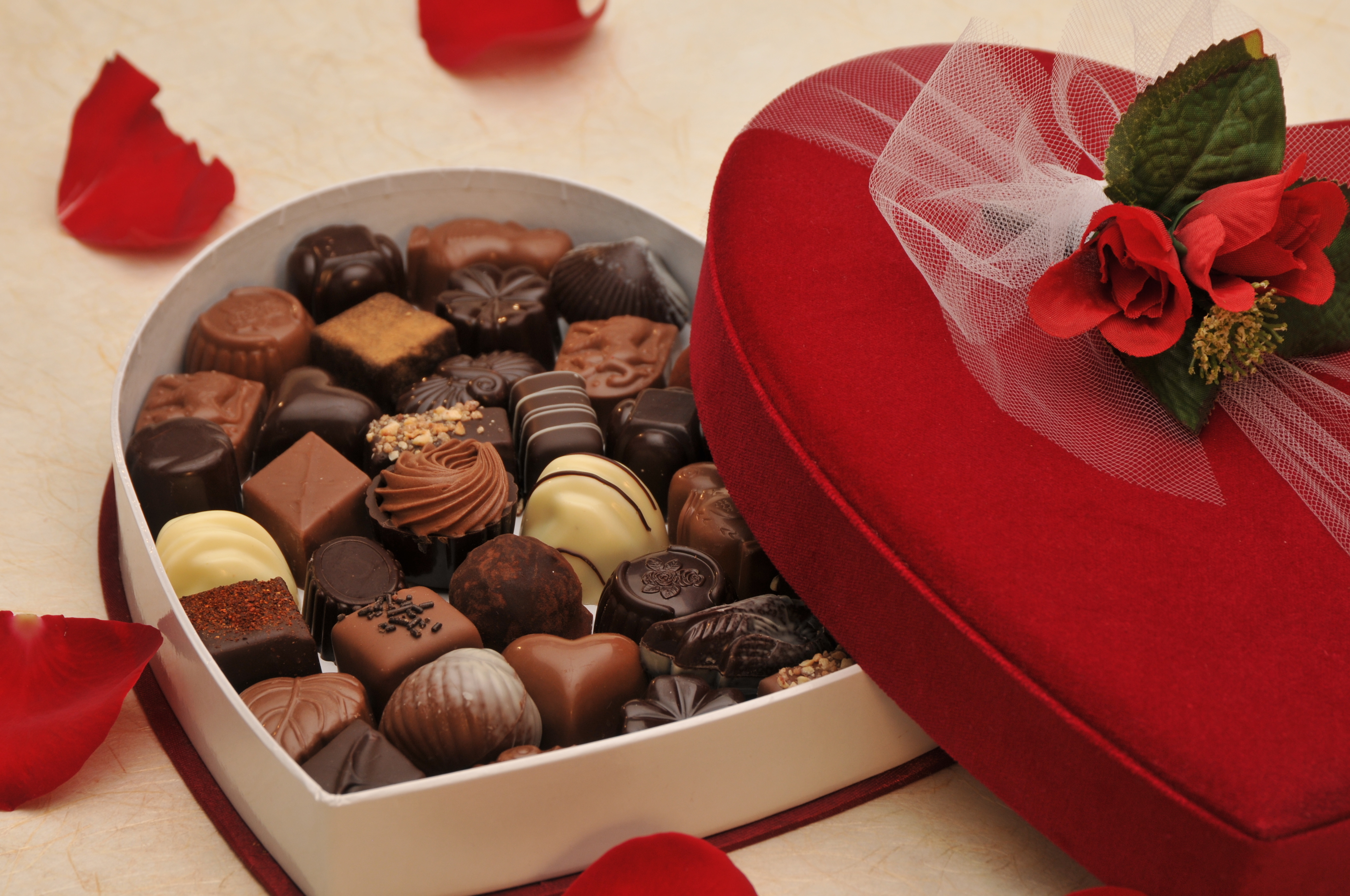 Velvet Valentine Heart Gift Box - Large 611