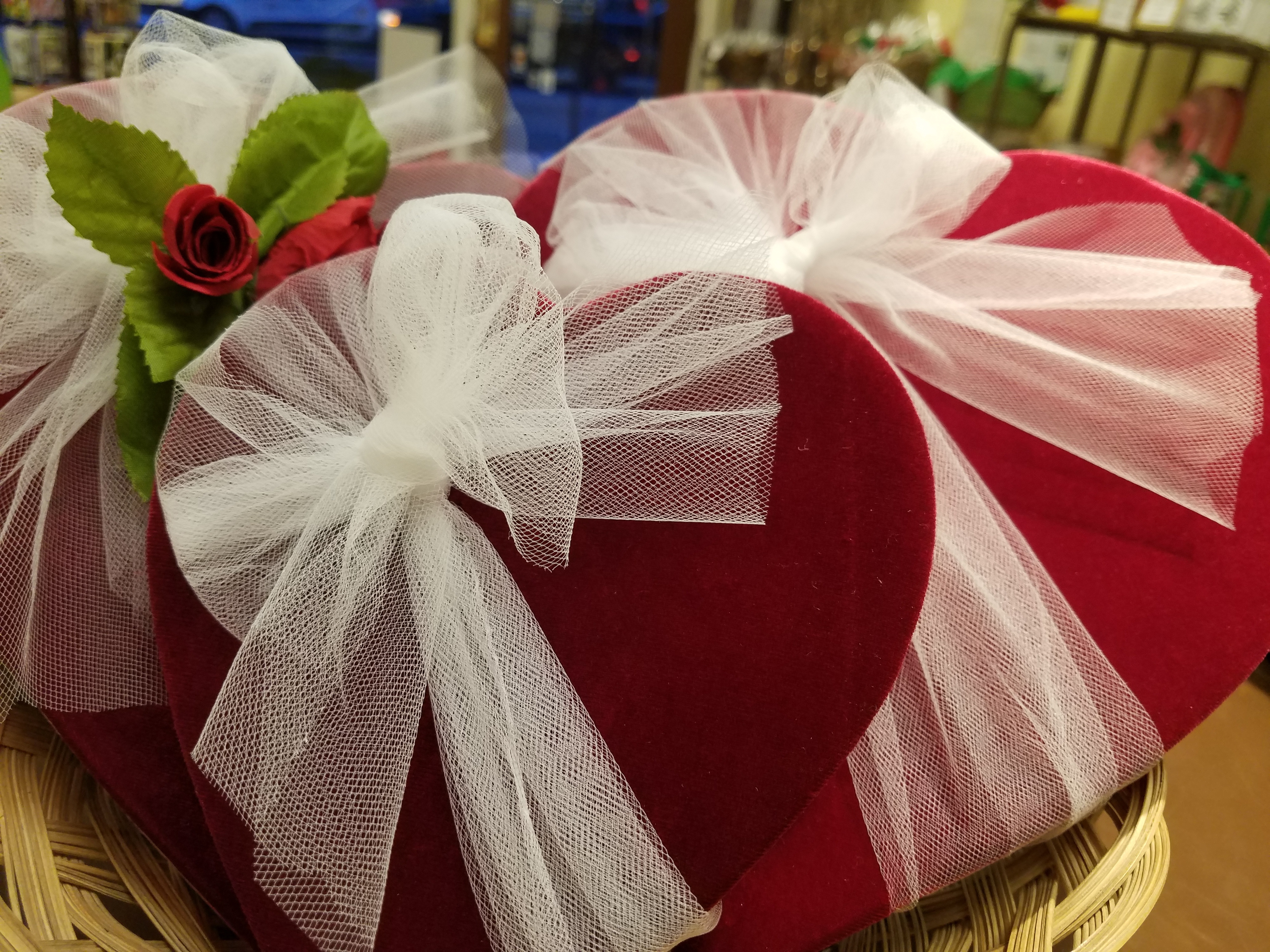 Velvet Valentine Heart Gift Box - Large