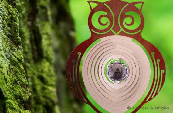 Contempo Collection - Owl 30cm with Crystal Ball