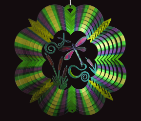 Classic Collection - 3D Green & Purple Dragonfly 30cm Classic Collection - 3D Green & Purple Dragonfly 30cm