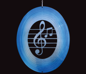 Classic Collection - Music Note - Blue and Silver 30cm Classic Collection - Music Note - Blue and Silver 30cm