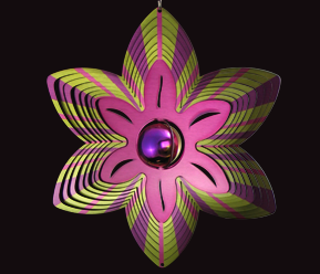 Contempo Collection - Purple and Lime Flower 30cm Contempo Collection - Purple and Lime Flower 30cm