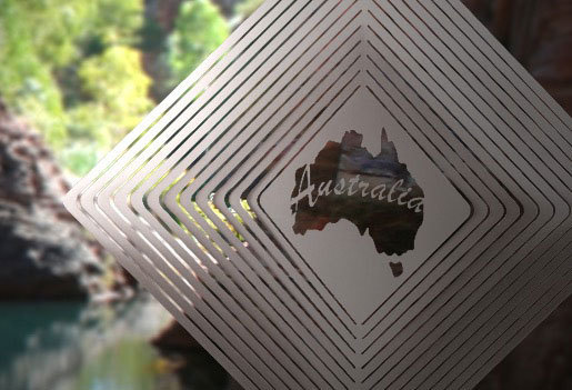 Australiana - Australia Map - Stainless Steel & made in Australia Australiana - Australia Map - Stainless Steel & made in Australia
