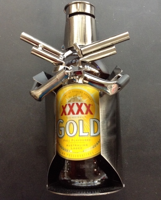Nuts & Bolts - Ned Kelly Beer Can Holder Nuts & Bolts - Ned Kelly Beer Can Holder