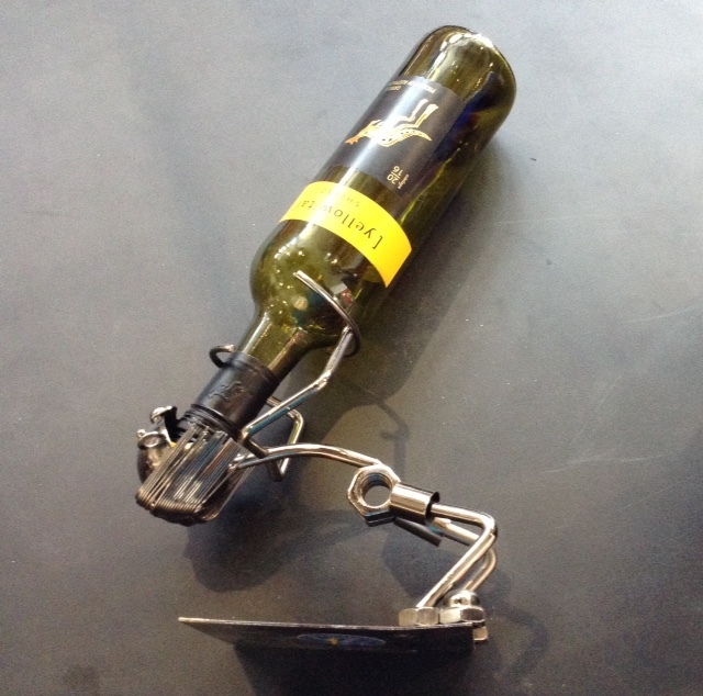 Nuts & Bolts - Bottoms up - holds a Rum or Wine bottle Nuts & Bolts - Bottoms up - holds a Rum or Wine bottle
