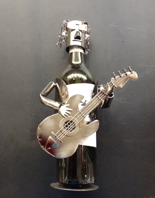 Nuts & Bolts - Electric Guitar Player Bottle Holder Nuts & Bolts - Electric Guitar Player Bottle Holder